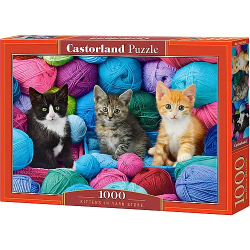 Kittens in a Yarn Store 1000Teile