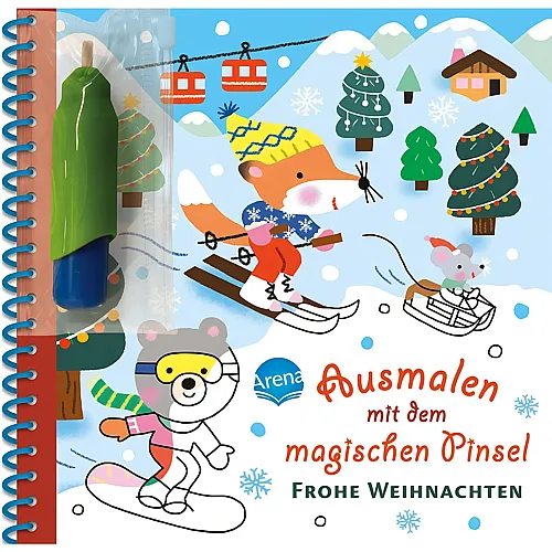Ausmalen mit dem magischen Pinsel: Frohe Weihnachten