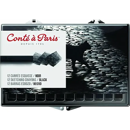 Conte A Paris Conte Carre Schwarz H 12er Box