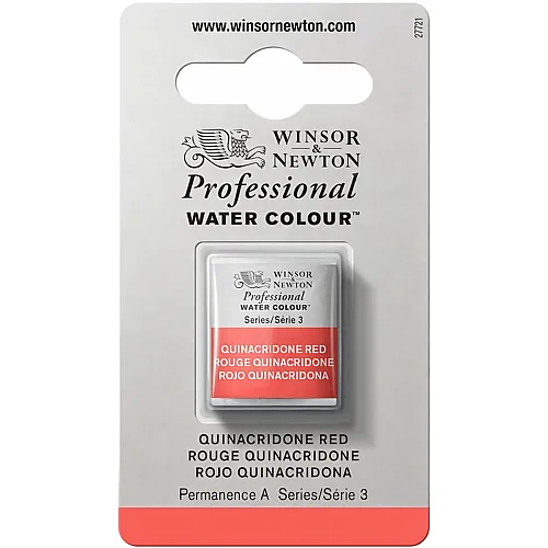 Winsor & Newton Professional Water Colour Aquarellfarbe Chinacridonrot - 1/2 Napf