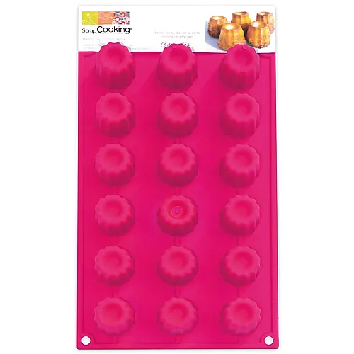 ScrapCooking 18er Silikonbackform Mini Canneles