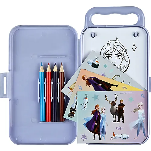 Undercover Disney Frozen Malset to go Ausmalvorlagen und Stifte in Box