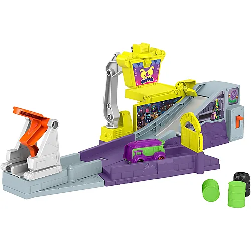 Fisher-Price Batwheels Batman Zoom-Legion-Zentrale mit Rampe und Starter sowie Prank - 1:55