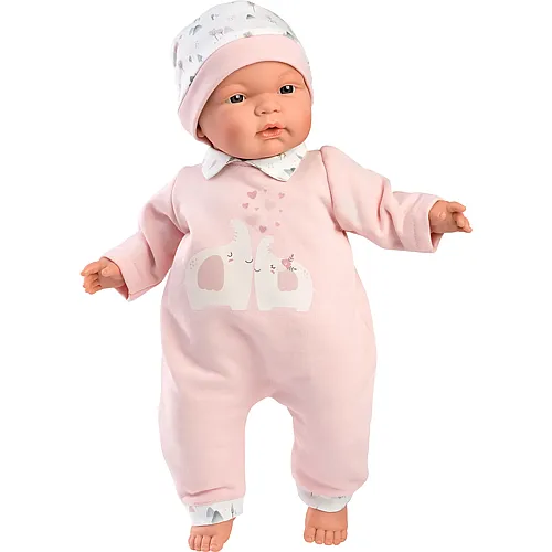 Llorens Pyjamaset Elefant rosa 38cm