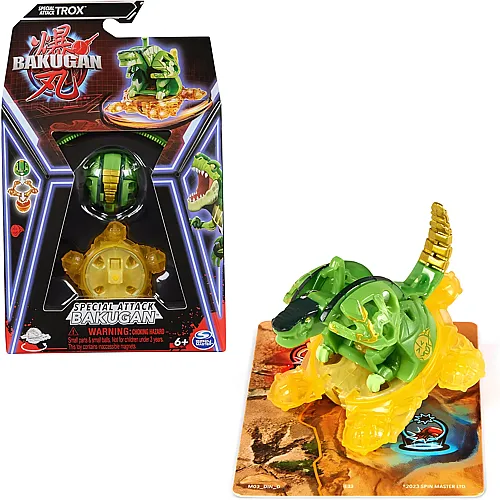 Spin Master Bakugan, Special Attack Trox, spinnendes Sammlerst�ck, individualisierbare Actionfigur und Sammelkarten, Kinderspielzeug f�r Jungen und M�dchen