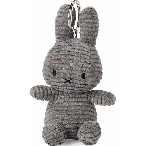 Bon Ton Toys Schl�sselanh�nger Miffy Kordsamt Grau - 10 cm