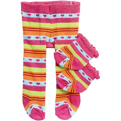 Heless Strumpfhosen mit S�ckchen Bunt - 35 - 45 cm