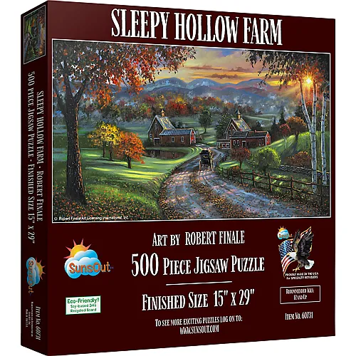 SunsOut Puzzle Robert Finale Sleepy Hollow Farm (509Teile)