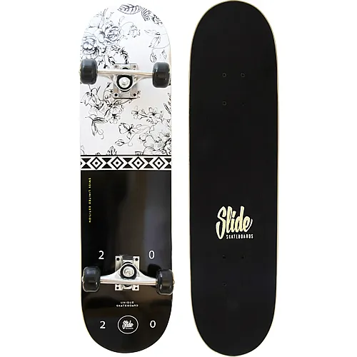 Slide Skateboard 31-Zoll Black & White