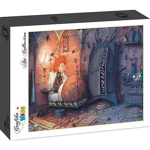 Grafika Puzzle Art Collection Fran�ois Ruyer Grafika Kids Die Hexe im Bett - 24 Teile