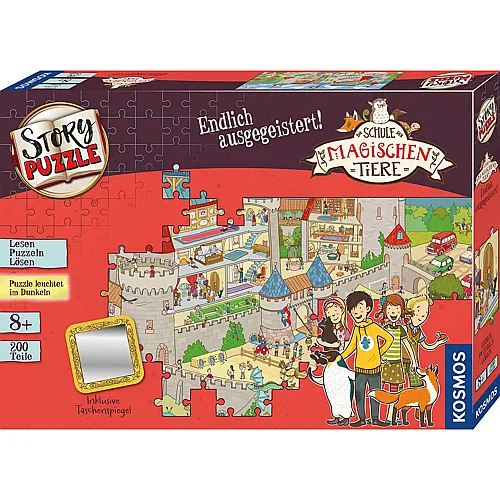 Kosmos Puzzle Schule der magischen Tiere - Endlich ausgegeistert! - 200 Teile