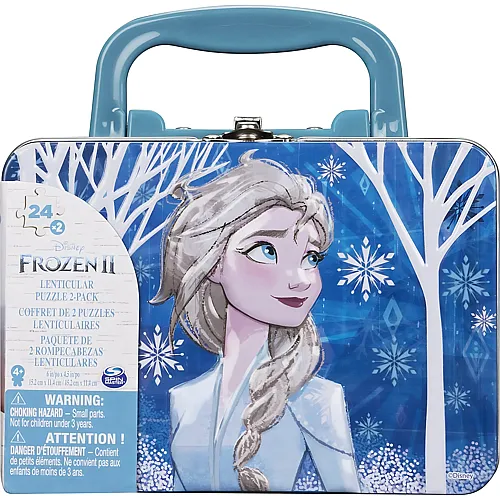 Spin Master Disney Frozen 2in1 Puzzles im Tragekoffer - 24 Teile