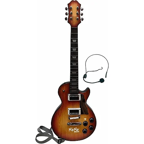 Meme Music Gitarre Rock Bob elektronische Gitarre, WiFi, Batt. 3xAA exkl., ab 3 Jahren