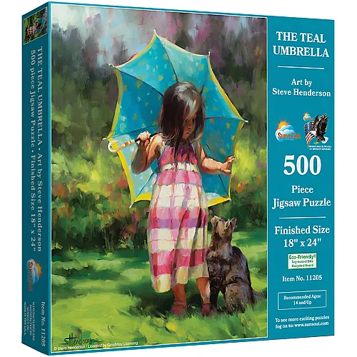 SunsOut Puzzle Steve Henderson The Teal Umbrella (500Teile)