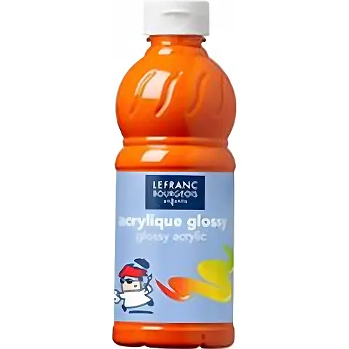 Lefranc Bourgeois Lfb Glossy Acrylfarbe 500ml Flasche - Orange