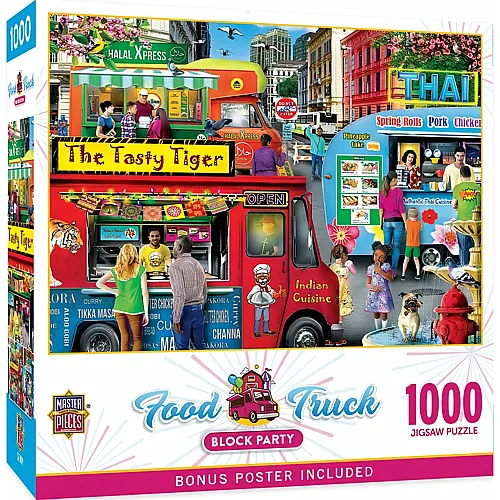 Master Pieces Puzzle Food Truck Block Party - 1000 Teile