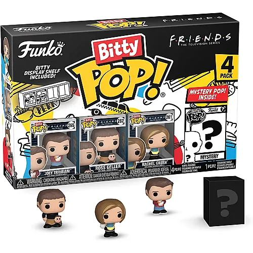 Friends Joey Tribbiani, Ross Geller, Rachel Green und Mystery - 4 Teile
