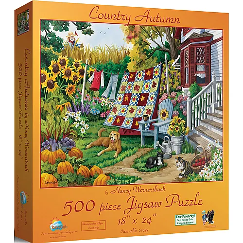 SunsOut Puzzle Nancy Wernersbach Country Autumn - 500 Teile