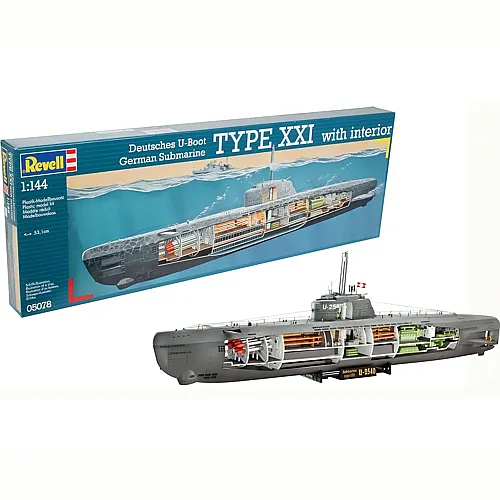 Revell U-Boot Typ XXI mit Interieur