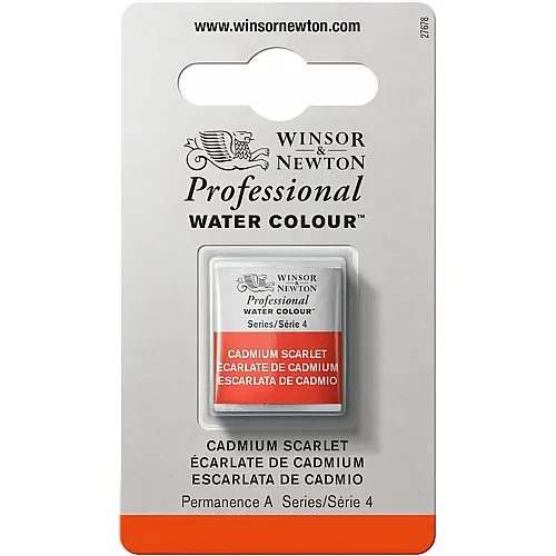 Winsor & Newton Professional Water Colour Aquarellfarbe Kadmiumscharlach - 1/2 Napf