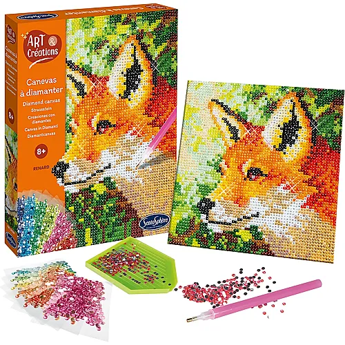 Bastelset Strassstein-Bild Fuchs
