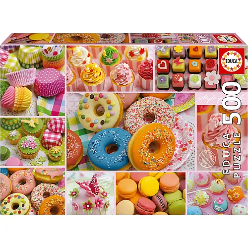 S�ssigkeiten Collage 500Teile