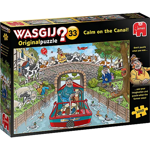 Jumbo Puzzle Original WASGIJ Ruhige Fahr auf dem Kanal - 1000 Teile