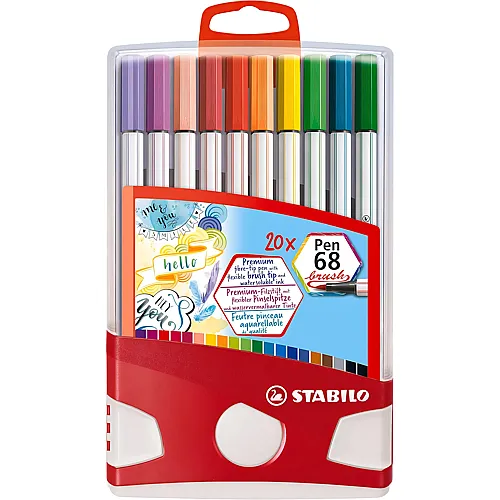 Stabilo Tischset Premium-Filzstifte Pen 68 - 20 Teile