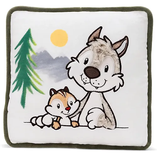 Nici Forest Friends Kinder Kissen Wolf Winny & Streifenh�rnchen JoJo