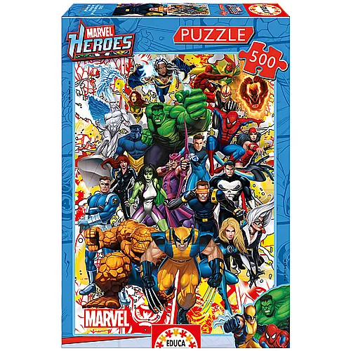 Educa Puzzle Marvel Heroes (500Teile)