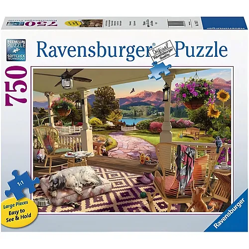 Ravensburger Puzzle Entspannung auf der Veranda (750Teile)