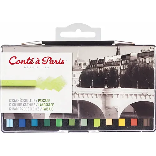Conte A Paris Conte Carre Sortiment 12 Farben Landschaft H�ngbar
