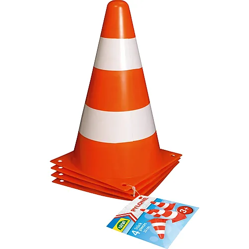 4er Set Verkehrskegel 22cm