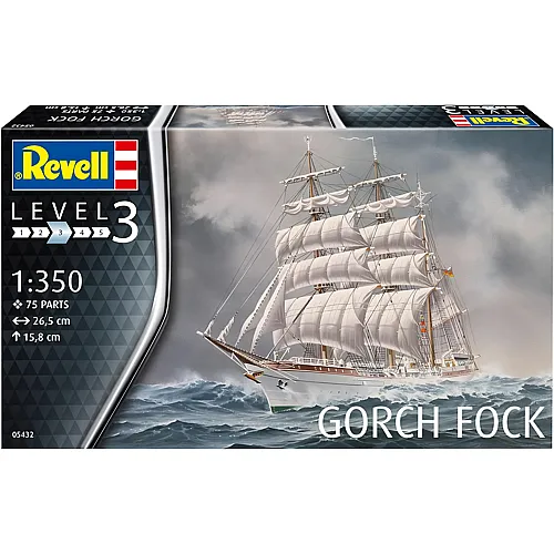 Modellbausatz Gorch Fock - 75 Teile