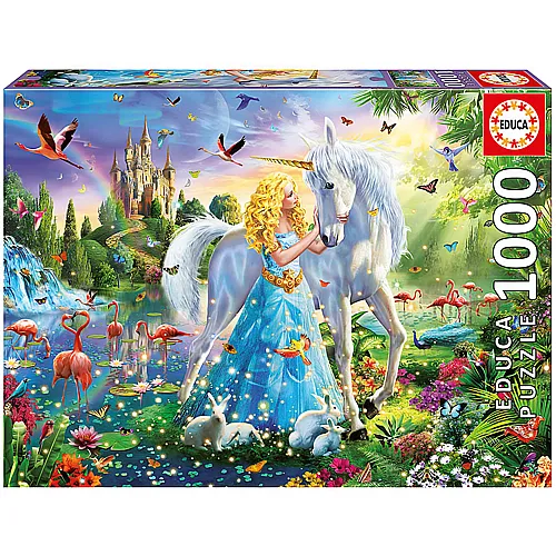 Educa Puzzle The Princess and the Unicorn (1000Teile)