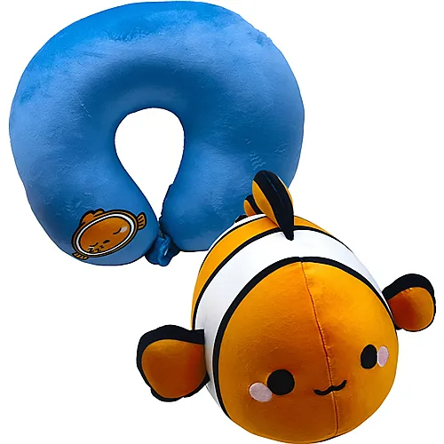 2in1 Pl�sch-Reisekissen Clownfisch