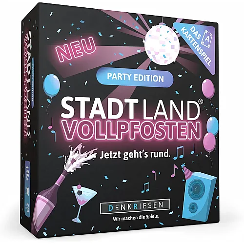 Denkriesen Stadt Land Vollpfosten Das Kartenspiel Party Edition - Deutsch