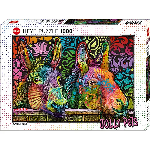HEYE Puzzle Jolly Pets Donkey Love (1000Teile)