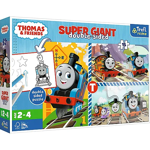 Trefl Puzzle Thomas und seine Freunde 3in1 Thomas & Friends - 15 Teile