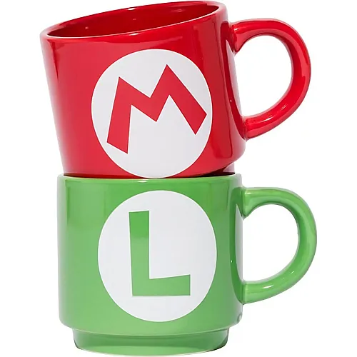 Pyramid Super Mario 2er Set Tassen stapelbar