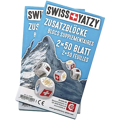 Game Factory Familie Swiss Yatzy Zusatzblcke
