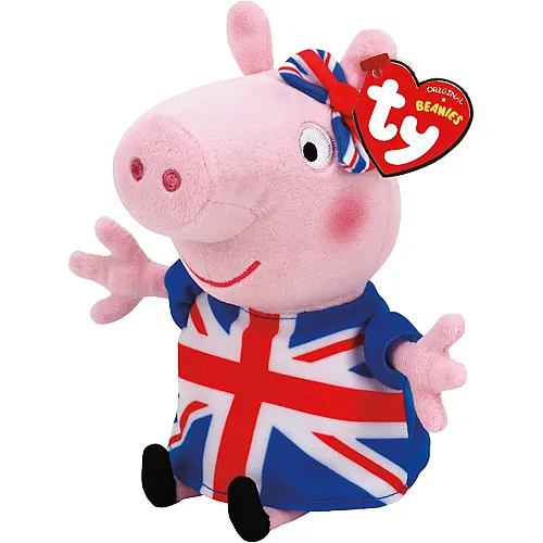 Ty Peppa Union Jack - Peppa Pig -Beanie Babies - Reg