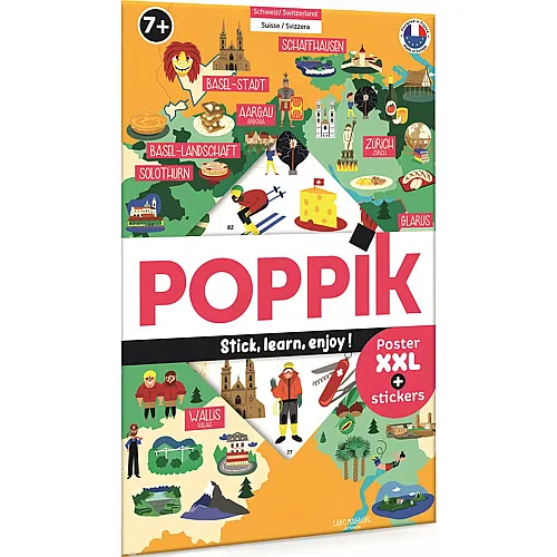 Poppik Sticker Lernposter Schweiz