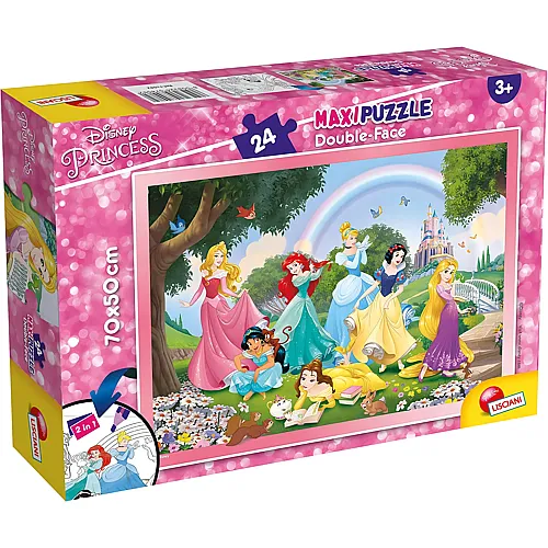 2in1 Disney Princess zum Ausmalen 24Teile