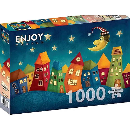 Enjoy Puzzle Fantasy Colorful Houses - 1000 Teile