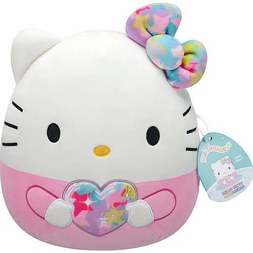 Squishmallows Pl�sch Hello Kitty mit Herz - 25 cm
