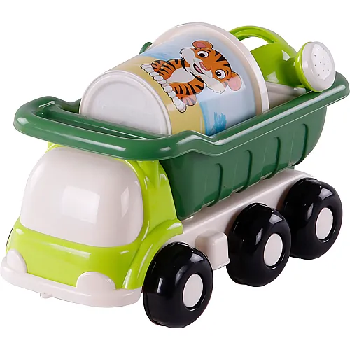 Cavallino Toys Beach Dump Truck mit Eimer-Set Gr�n - 5 Teile