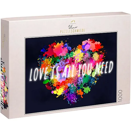 Ulmer Puzzleschmiede Love is All You Need - Zeitgem��es Valentinstag - 1000 Teile