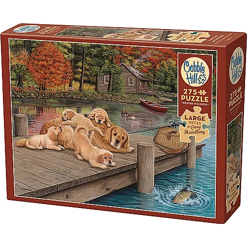Golden Retriever am Steg 275Teile