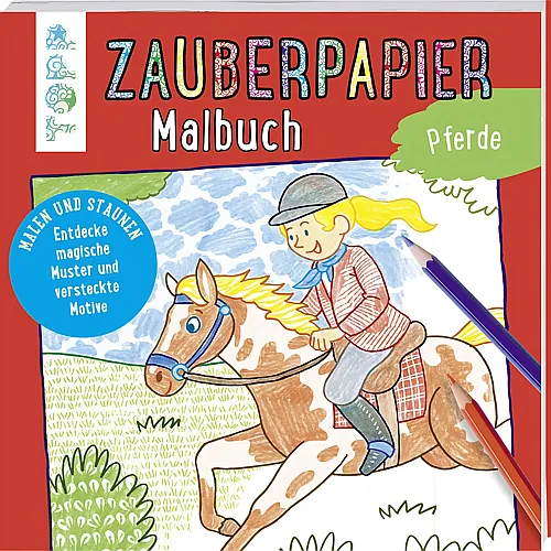 Frechverlag Topp Malbuch Zauberpapier Pferde